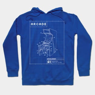 Retro Arcade Diagram Hoodie